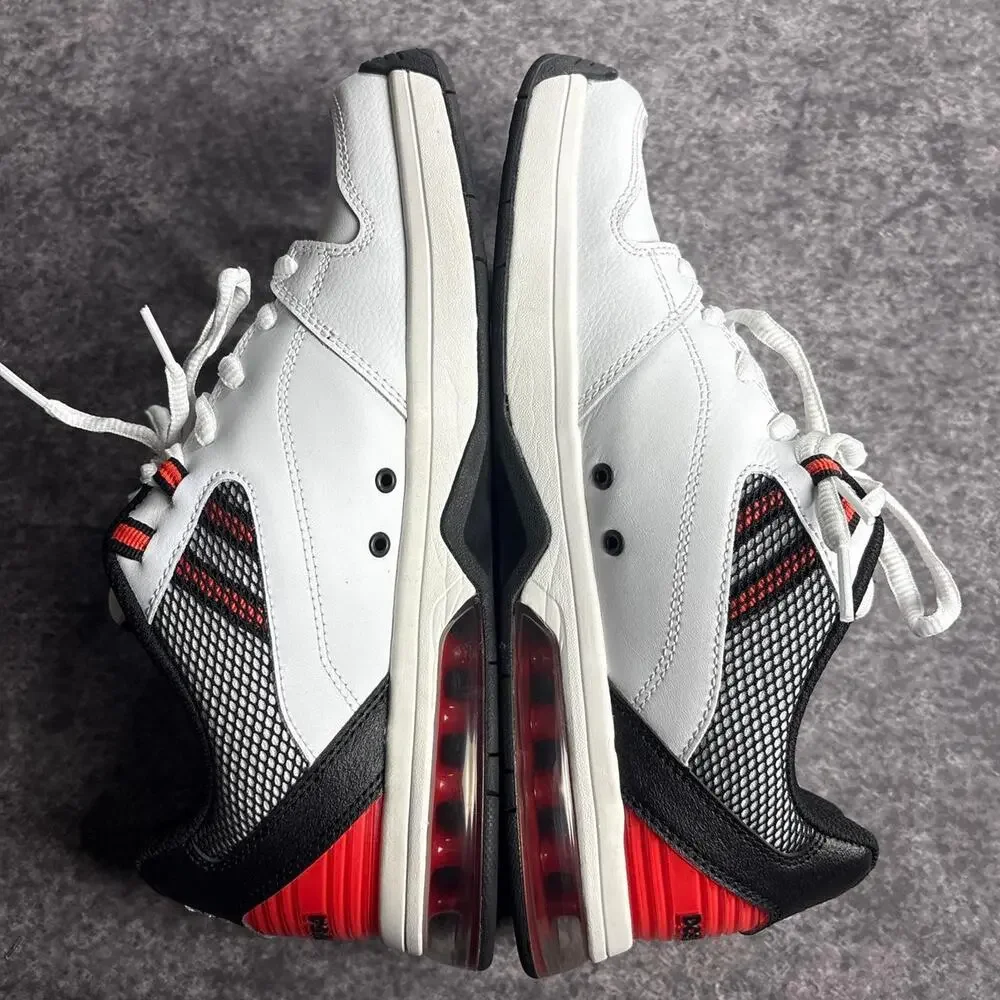 DC Versatile Sneakers White Black Red Y2K Skate Shoes Men’s 10.5